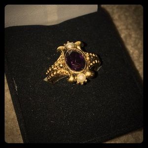 Avon purple stone ring